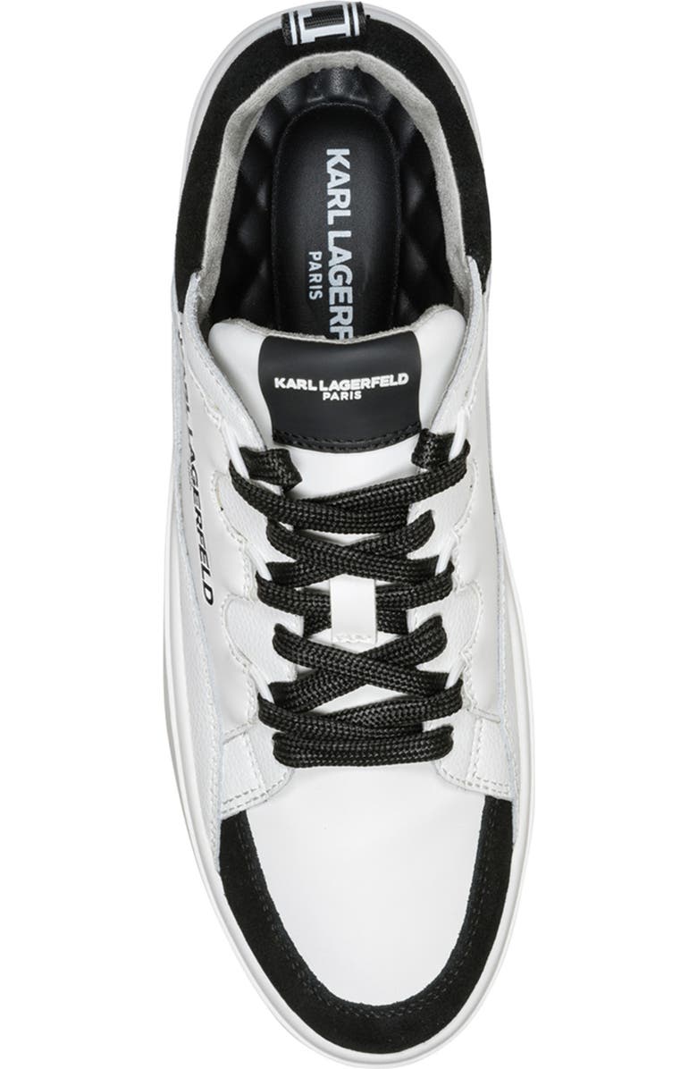 KARL LAGERFELD PARIS Parnell Low Profile Sneaker, Alternate, color, White