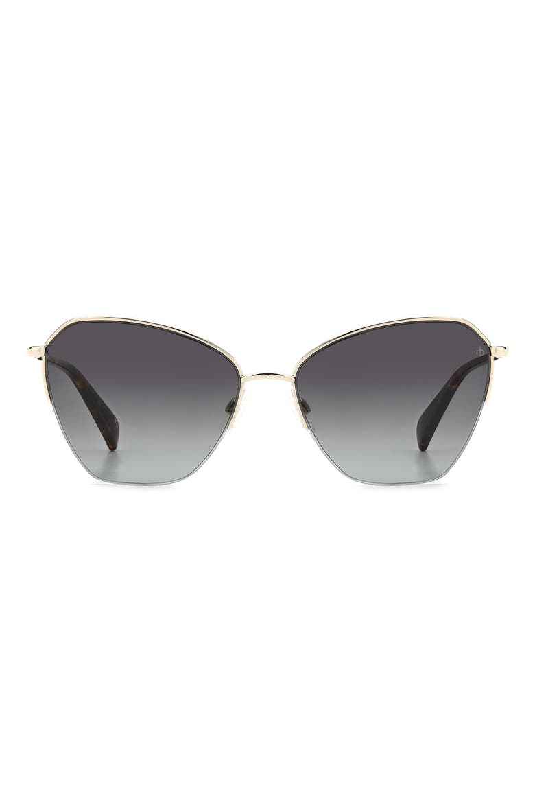 58mm Cat Eye Sunglasses, Main, color, GOLD