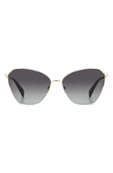 58mm Cat Eye Sunglasses