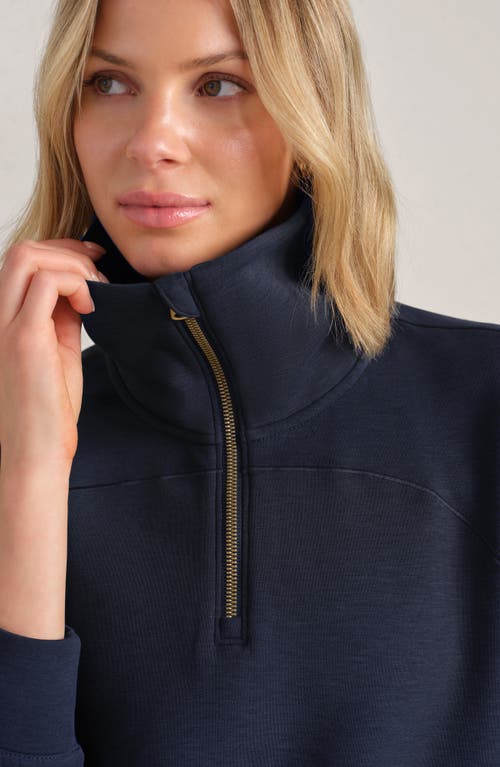 Rhone Dreamglow Half Zip In Blue