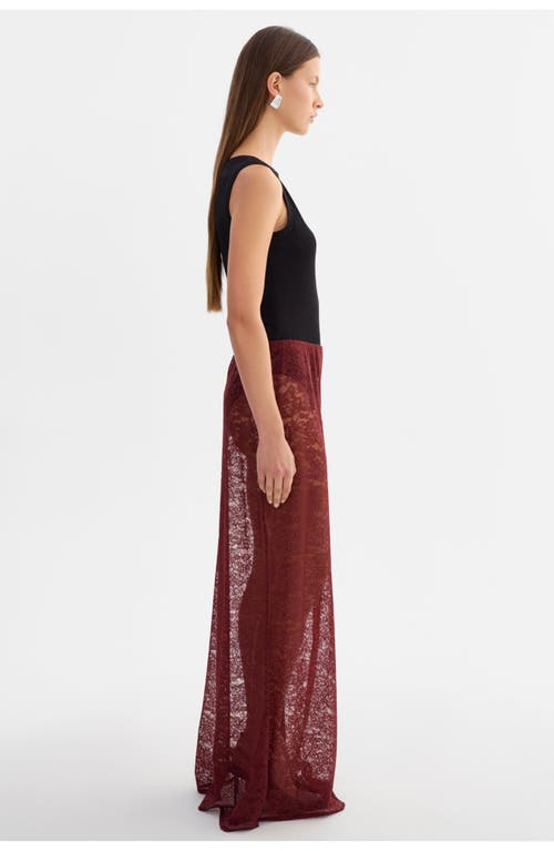 Lamarque Ren | Lace Maxi Skirt In Brown