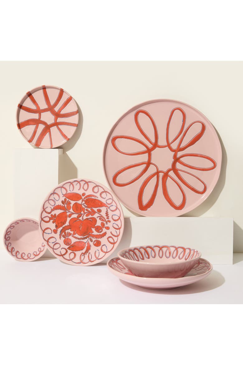Amalfi Cereal Bowl, Alternate, color, Pink 7"