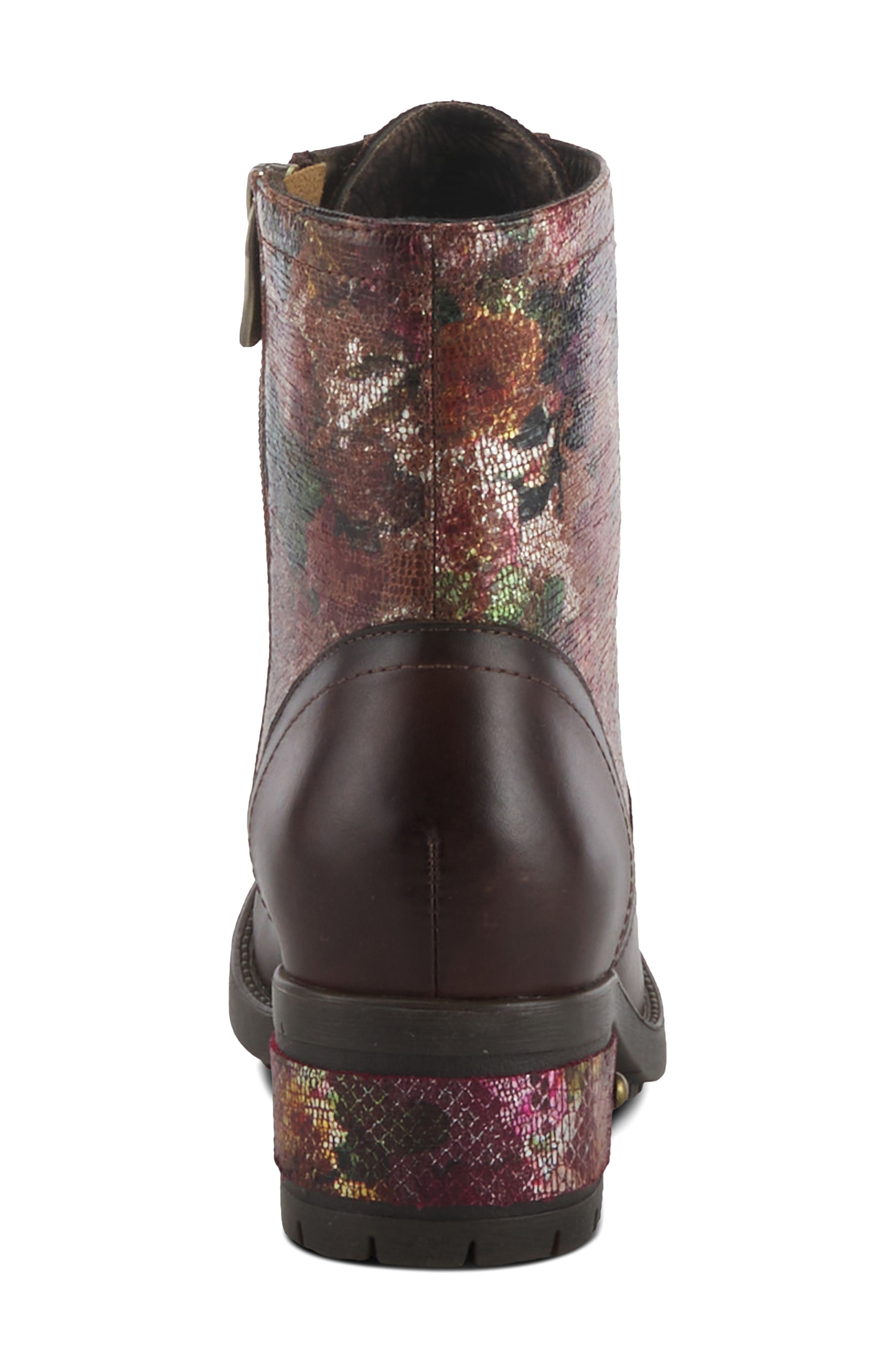 L'Artiste by Spring Step Marty-Met Bootie, Alternate, color, Brown Multi