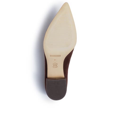 Bernardo Footwear Millie Block Heel Pump In Brown