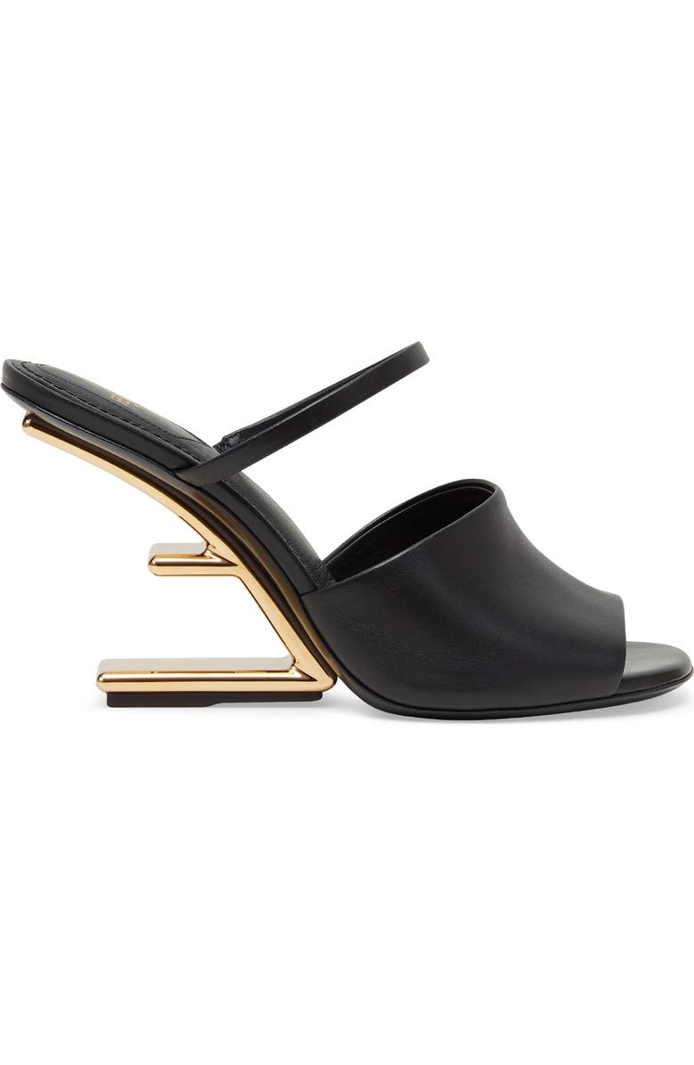 Fendi First F Heel Sandal, Alternate, color,
