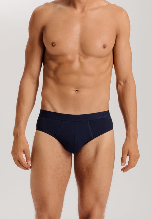 Hanro Cotton Essentials 2-pack Cotton Briefs In Blue