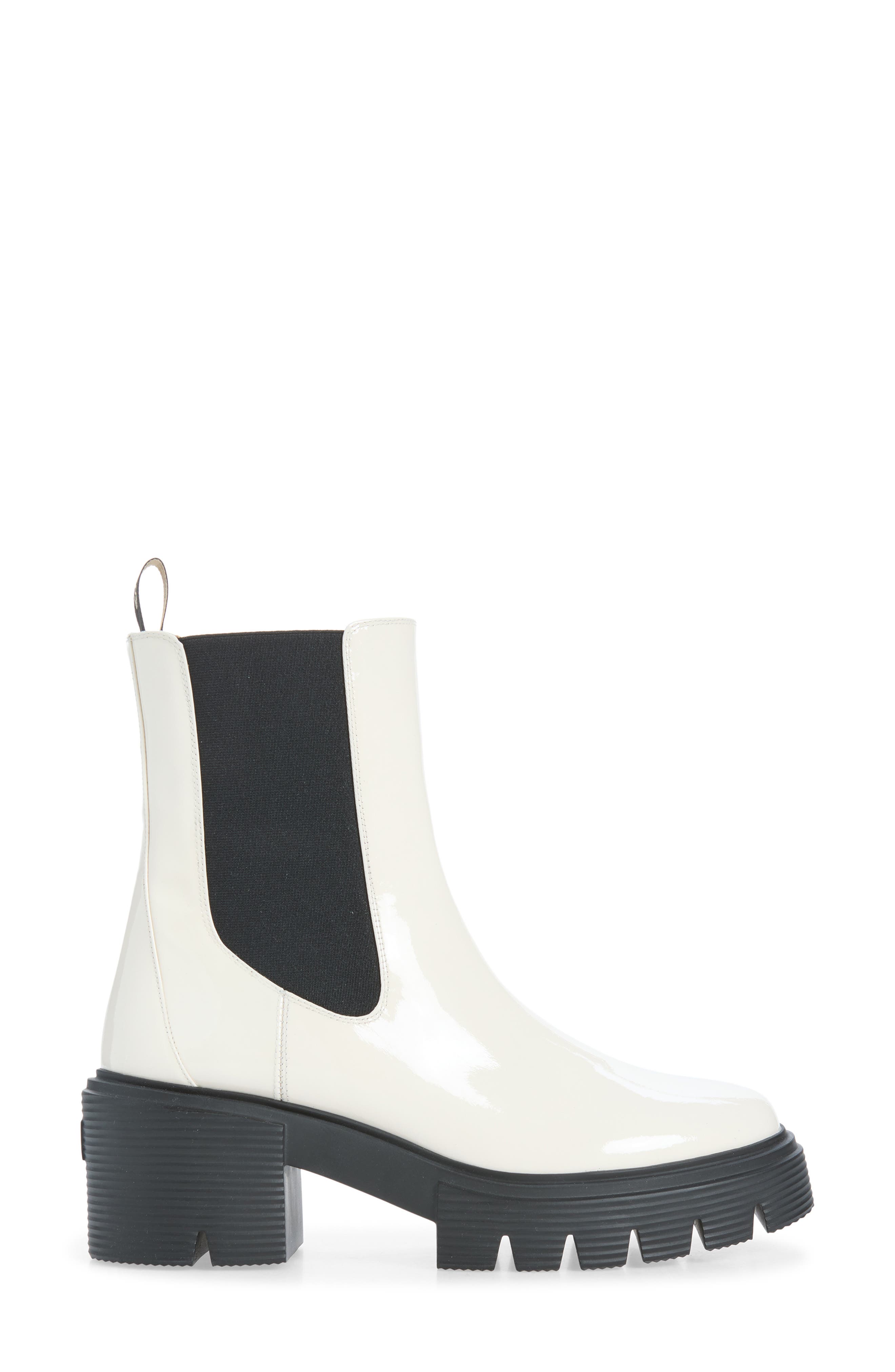 Soho Leather Chelsea Bootie, Alternate, color, CREAM