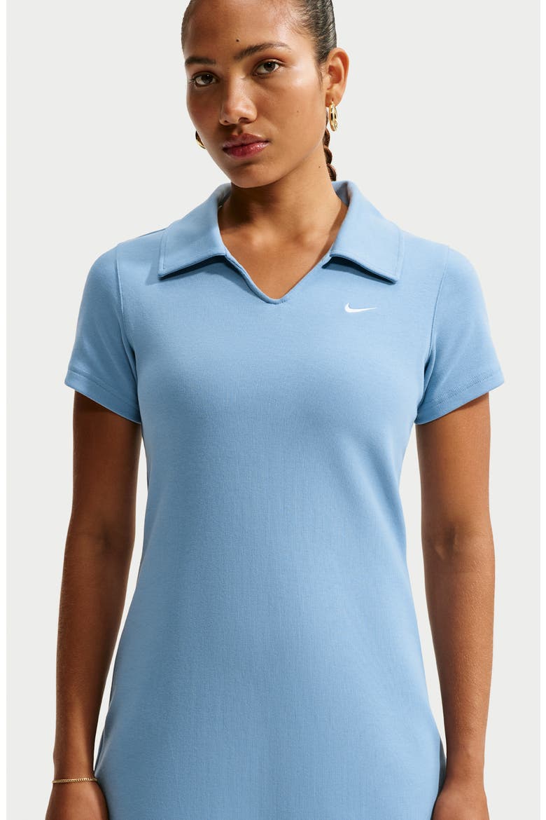 Polo Dress, Alternate, color, WORK BLUE/ WHITE