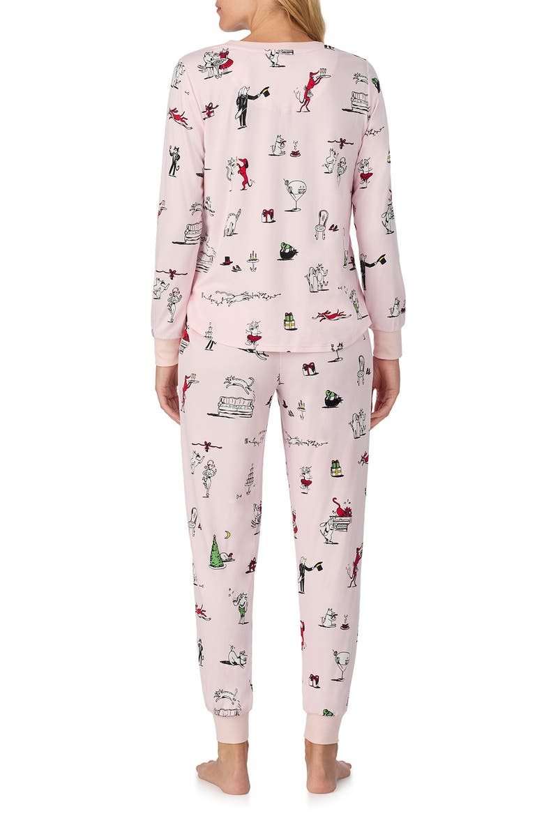 print pajamas, Alternate, color, PINK PRINT
