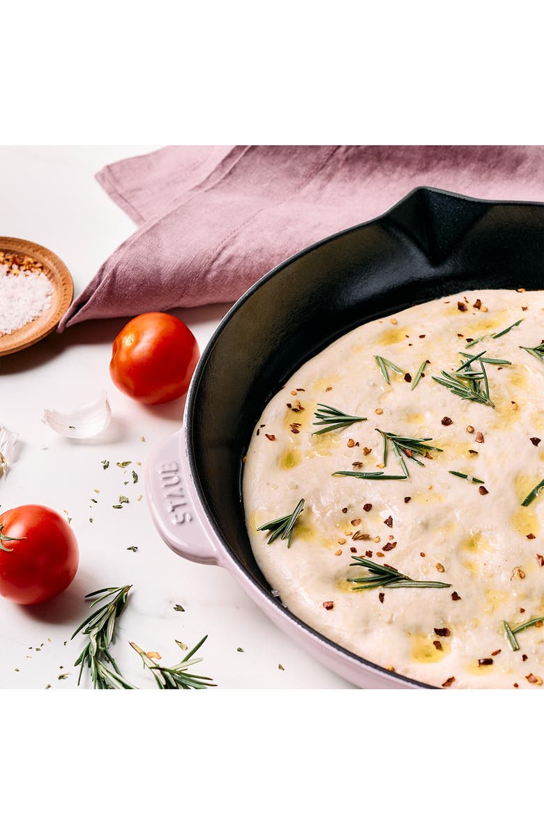 Staub 12-Inch Enameled Cast Iron Fry Pan, Alternate, color, Pink