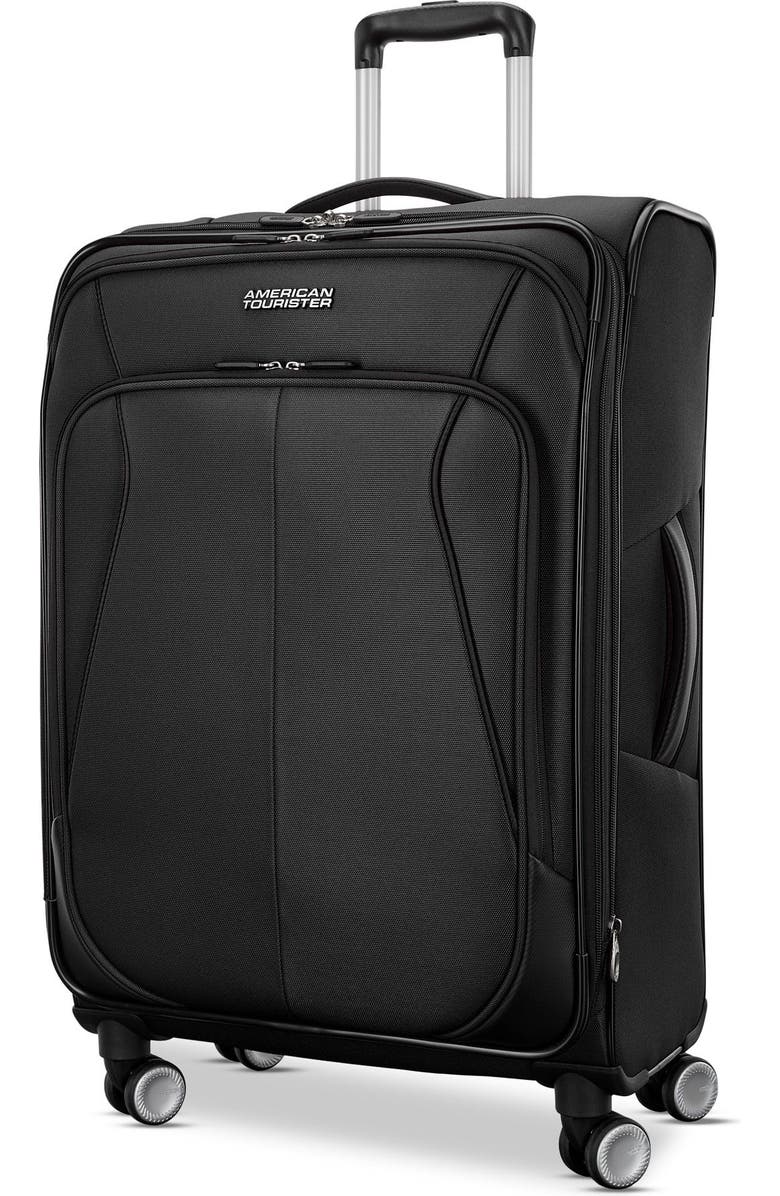 AMERICAN TOURISTER 4 KIX 3.0 Softside 24" Checked Spinner, Main, color, Black