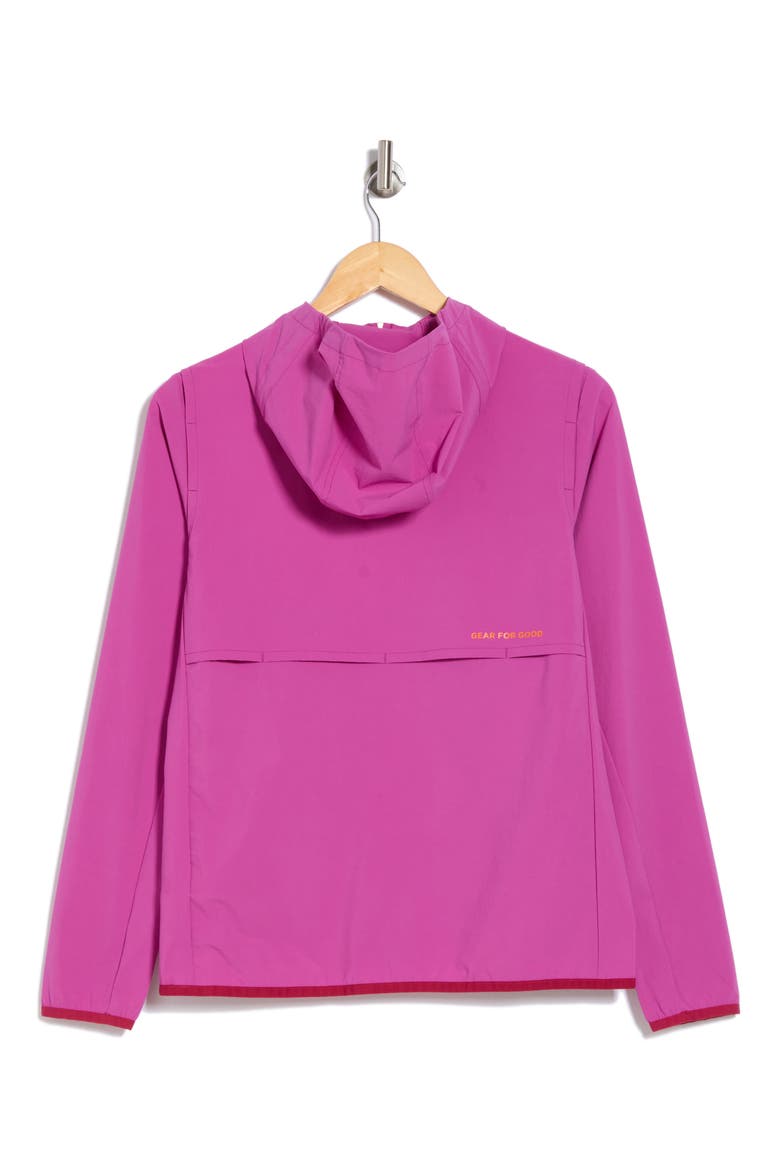 Vuleta Performance Water Repellent Windbreaker, Alternate, color, FOXGLOVE