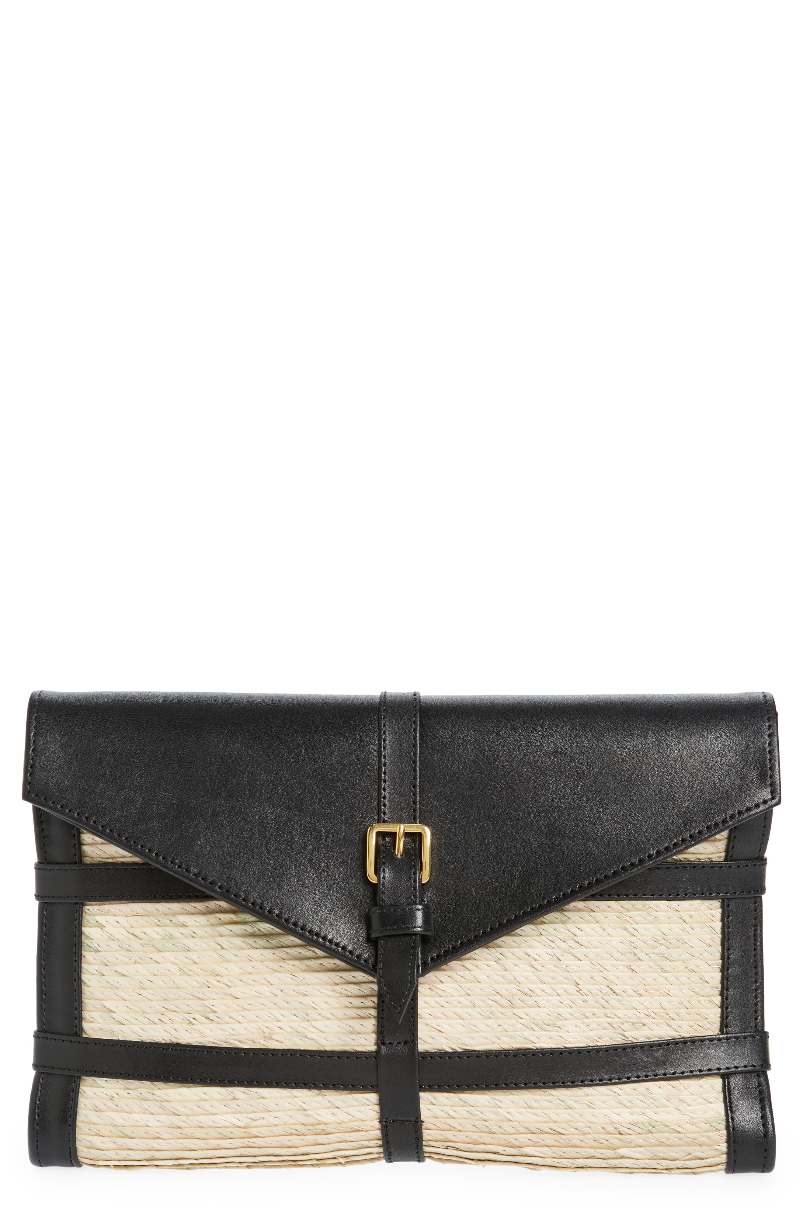 Altuzarra Watermill Palm Envelope Clutch, Main, color, 