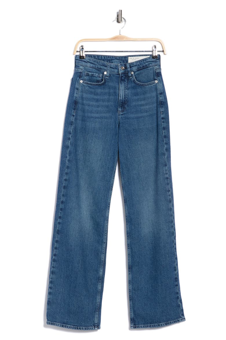 Lori Mid Rise Wide Leg Jeans, Alternate, color, MACON