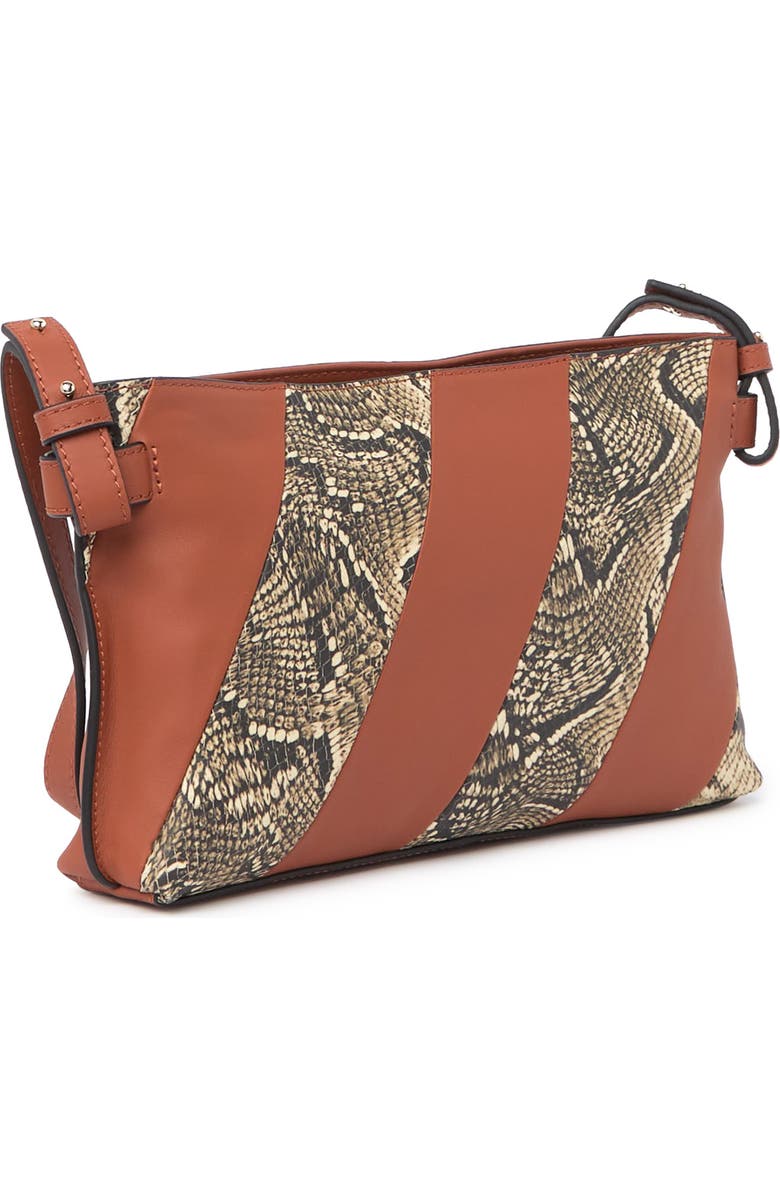 Vince Camuto Casia Snake Embossed Clutch, Alternate, color,