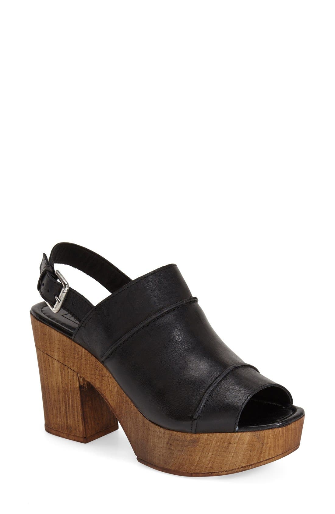 Topshop 'Lori' Slingback Platform Sandal, Main, color, 