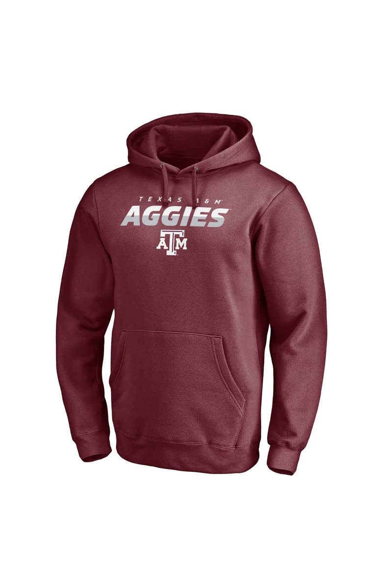 FANATICS Men's Fanatics  Maroon Texas A&M Aggies Block Party Elevate Play Fleece Pullover Hoodie, Alternate, color, Maroon