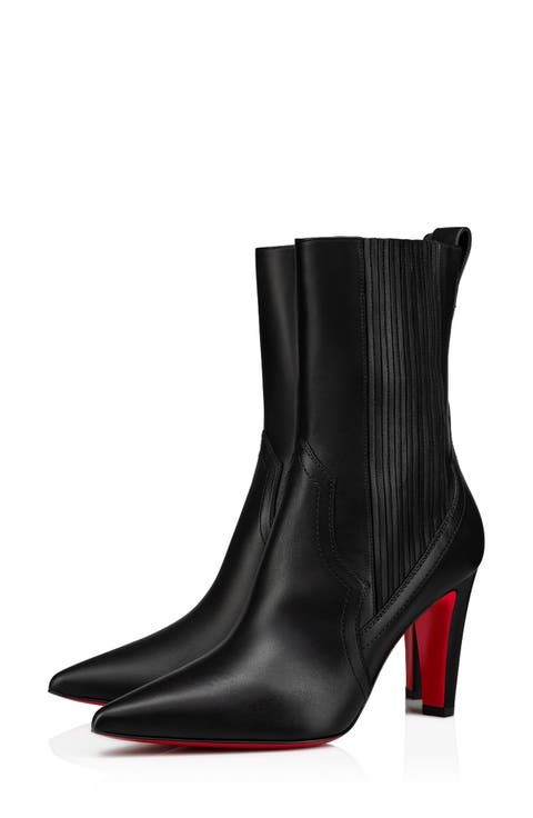Christian Louboutin ブラックブーティ Christian Louboutin(クリスチャンルブタン) ショートブーツ