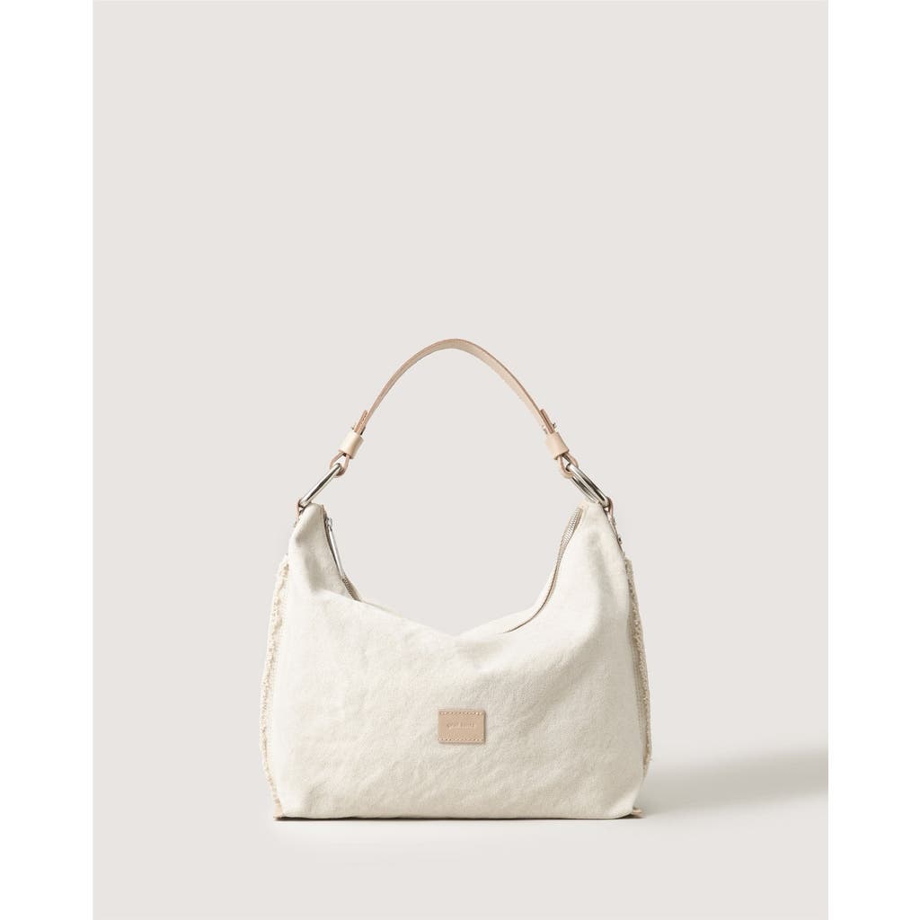 Graf & Lantz Graf Lantz Hana Canvas Hobo Bag In Natural