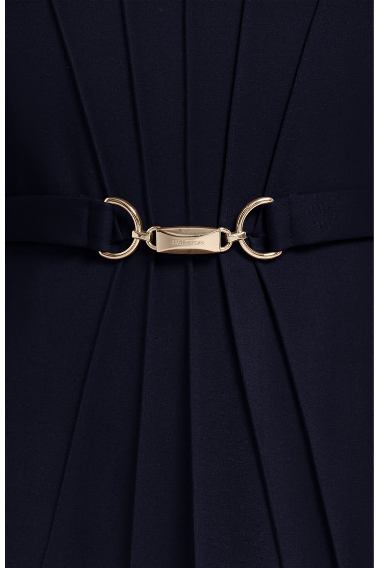 Long Sleeve Knit Midi Dress with Hardware, Alternate, color, Deep Navy