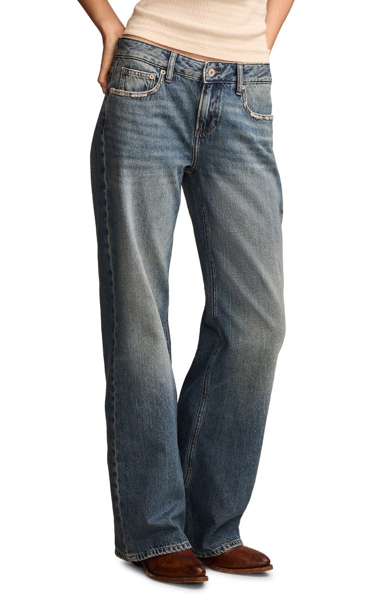 Lucky Brand Baggy Wide Leg Jeans, Alternate, color, Timeless Blue Wash