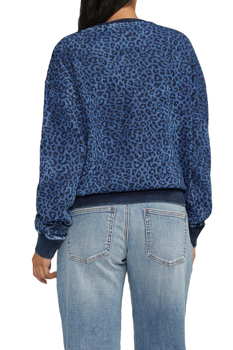 Elevated Crewneck Sweater, Alternate, color, LEOPARD PRINT