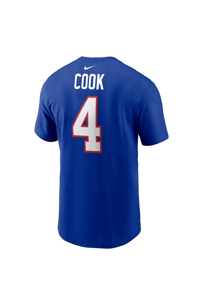 Men's Nike James Cook Royal Buffalo Bills Name & Number T-Shirt, Alternate, color, Royal