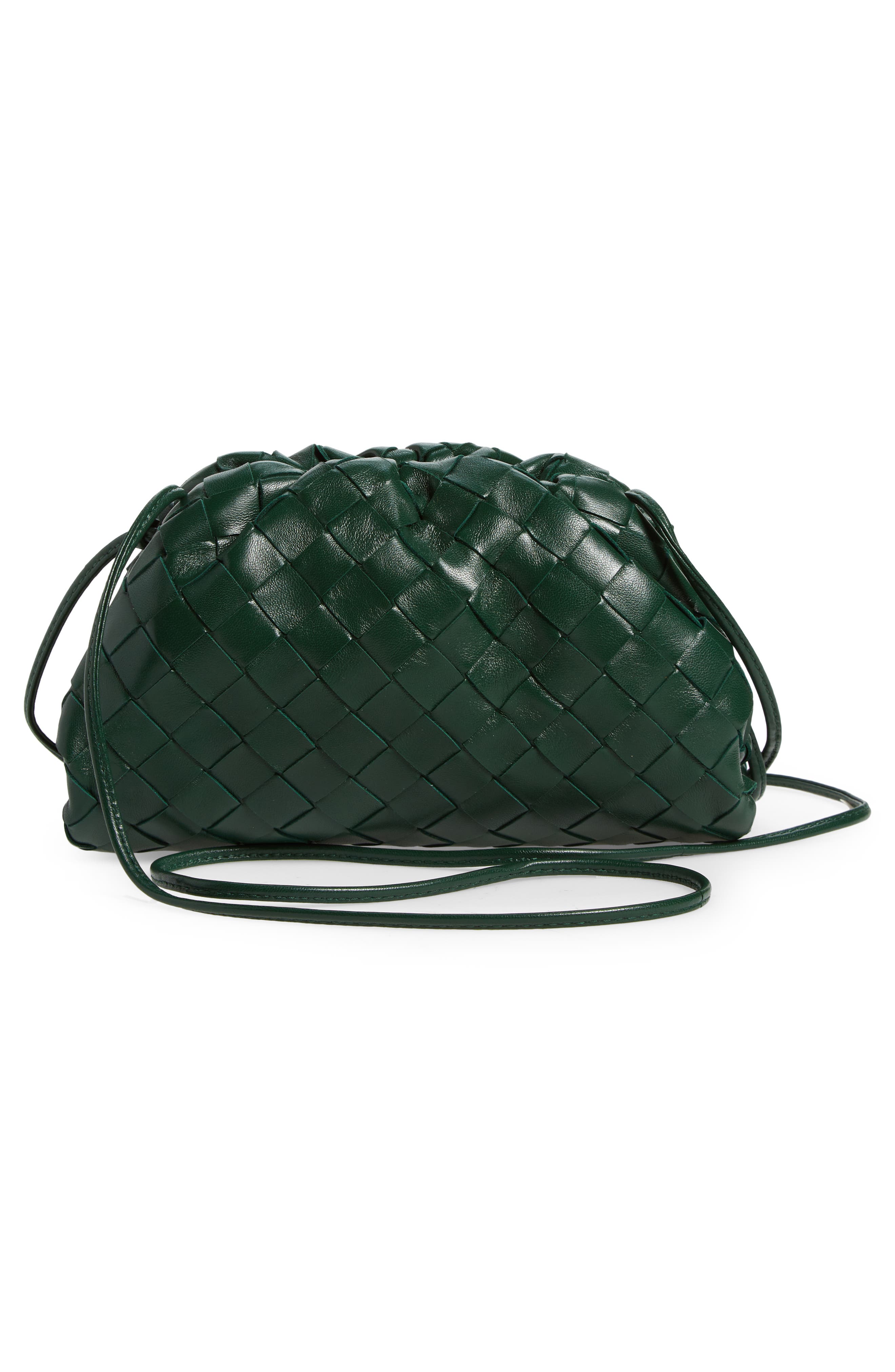 Small The Pouch Leather Clutch, Alternate, color, RAINTREE-GOLD