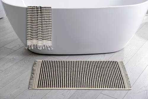 Olive And Linen Olive & Linen Dots Bath Mat