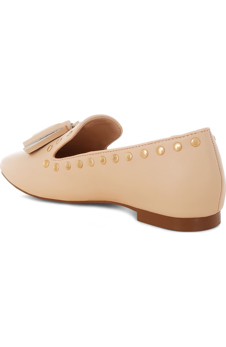 Rag & Co Philoha Studded Tassel Loafer, Alternate, color, Beige