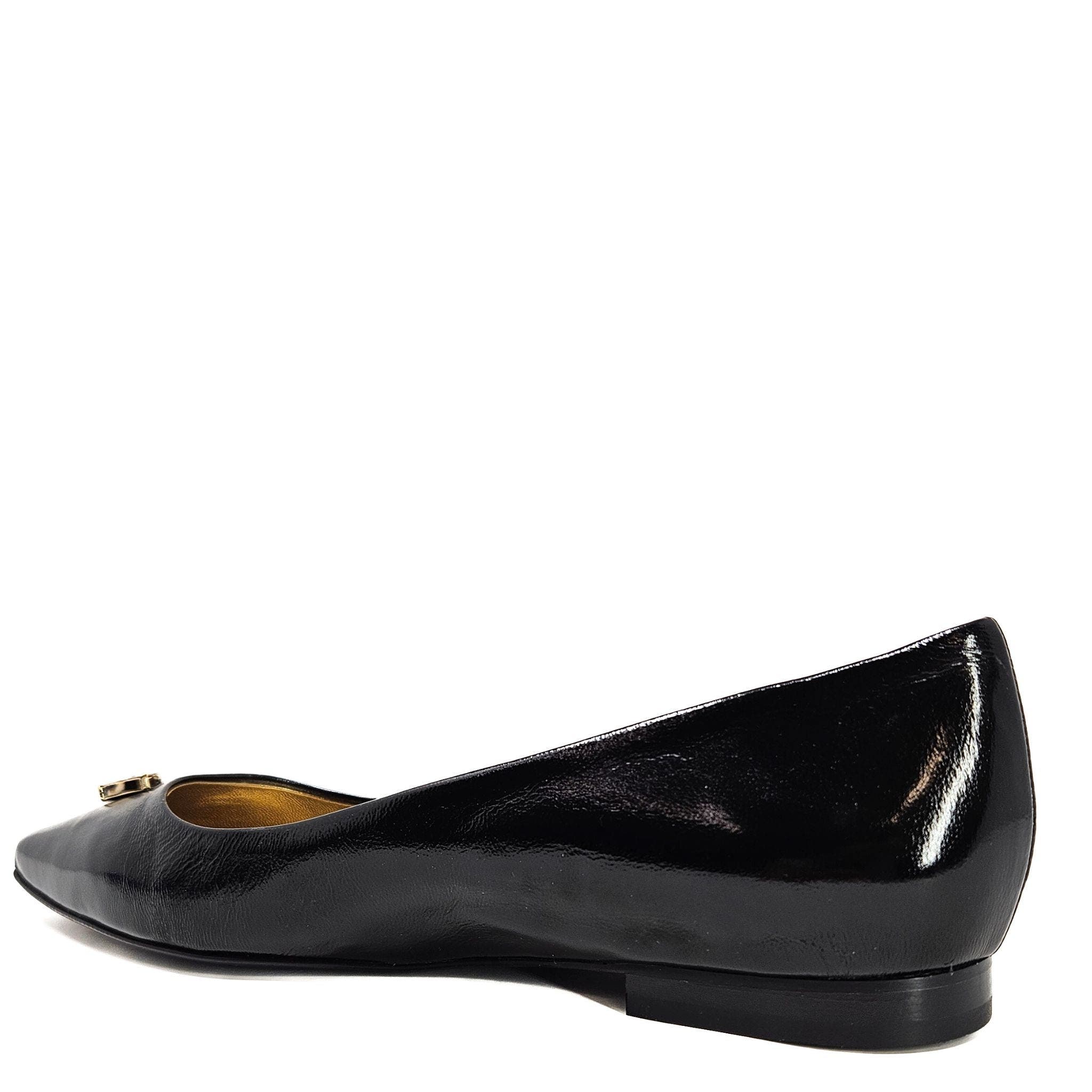 Madison Maison Maira Pointy Ballet With Jewel, Alternate, color, Black