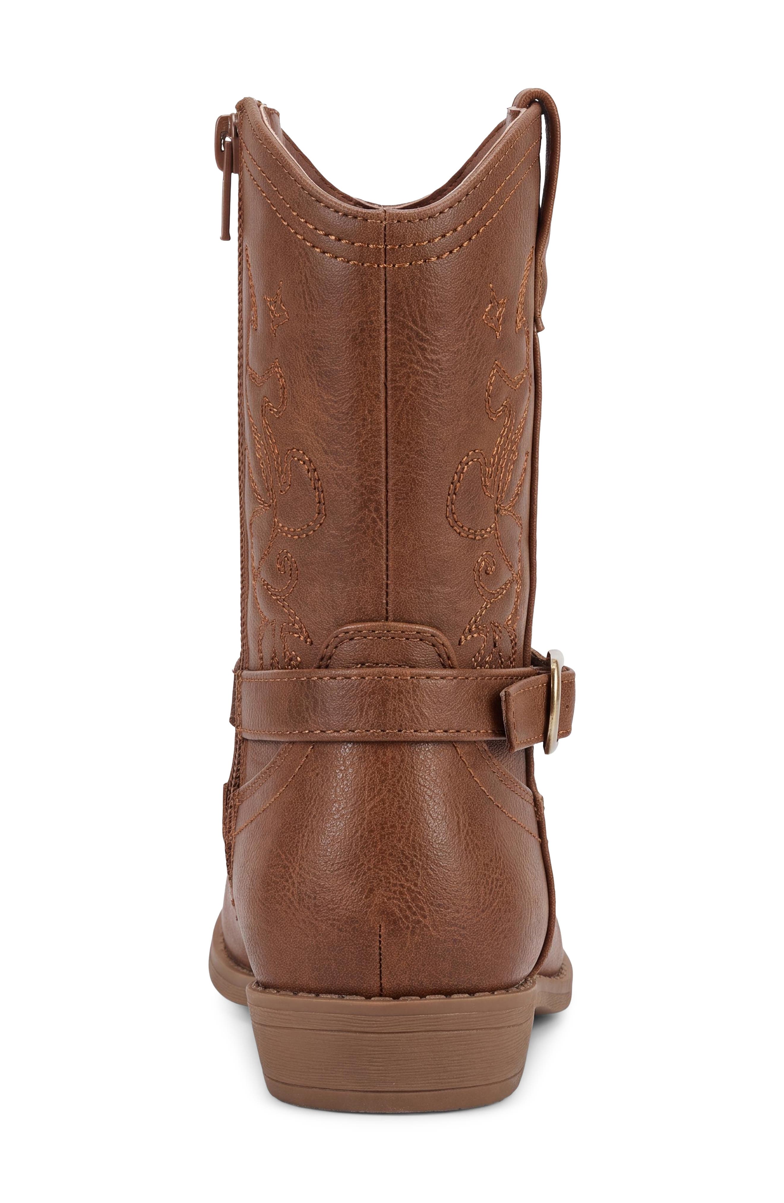 Kids' Lil Marchie Western Boot, Alternate, color, COGNAC MULTI
