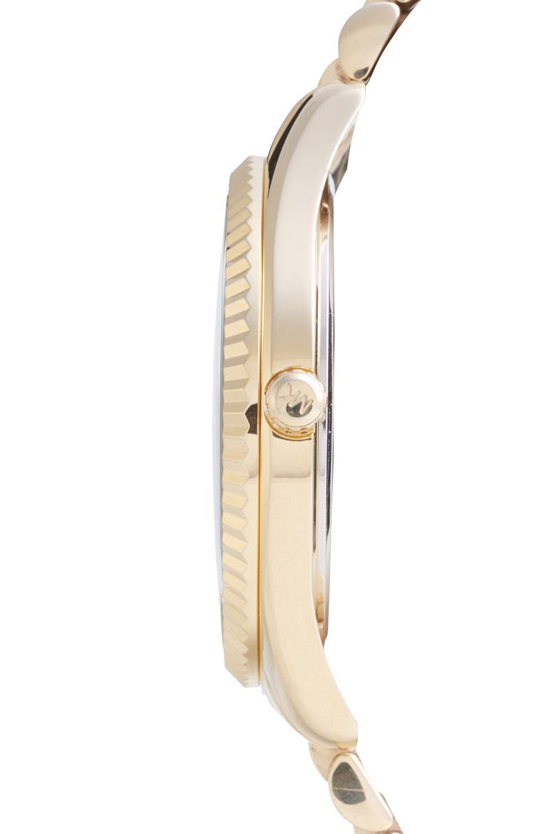 Michael Kors 'Blake' Bracelet Watch, 42mm, Alternate, color, GOLD/ EMERALD GREEN