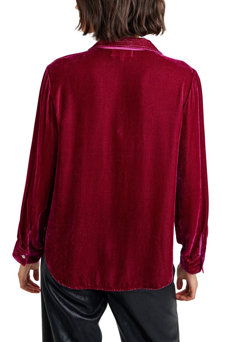 Clean Corduroy Shirt, Alternate, color, ICED MULBERRY