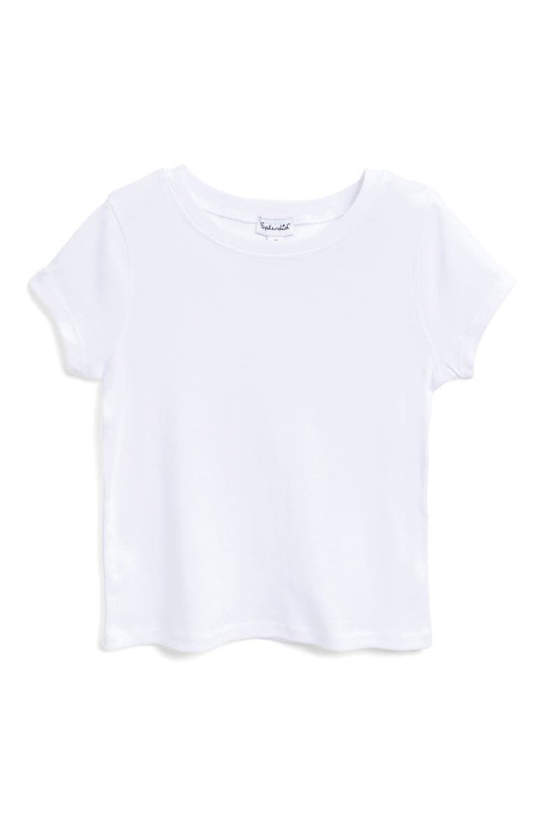 Kids' Crewneck T-Shirt, Main, color, WHITE