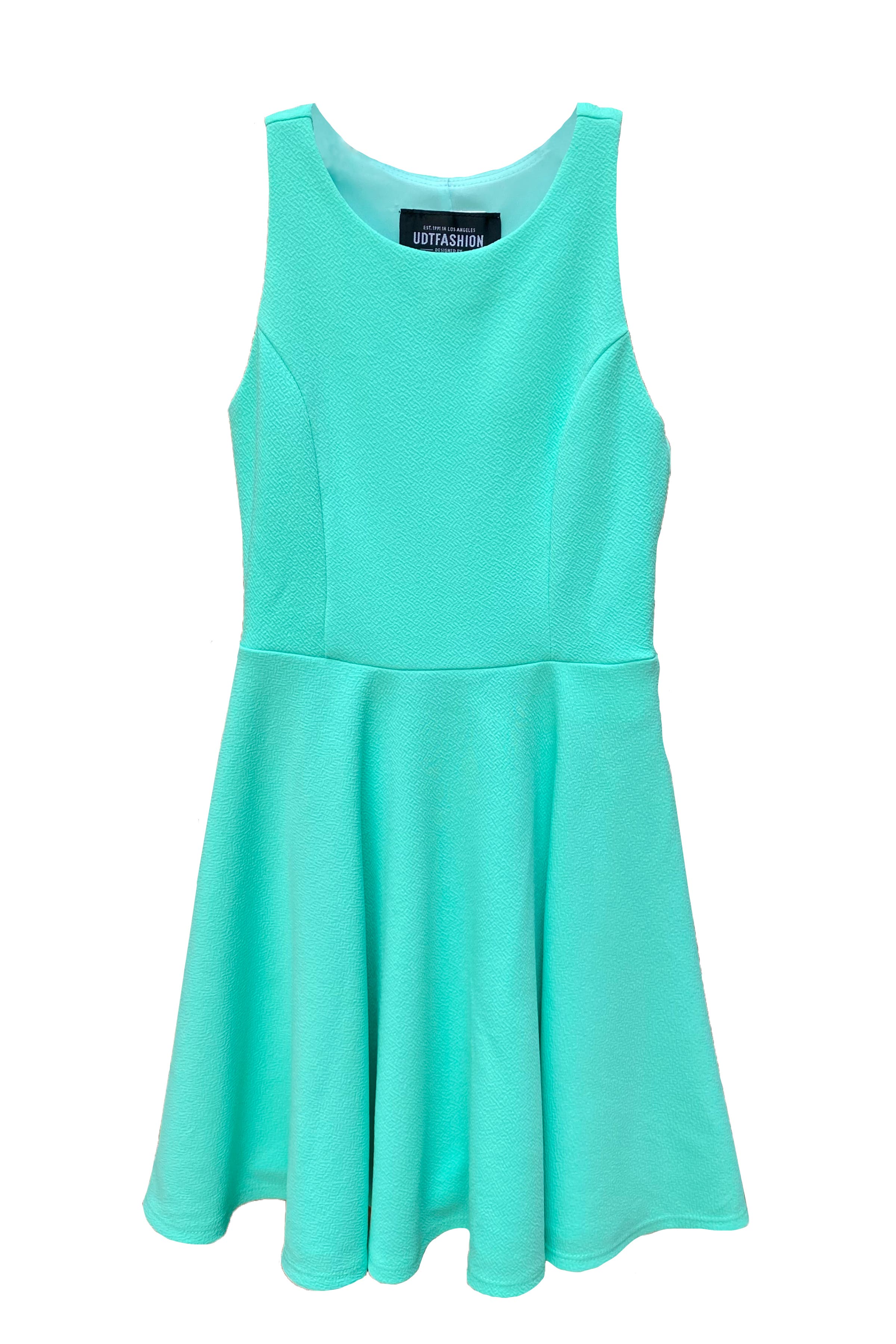 Un Deux Trois Textured Racerback Dress in Longer Length