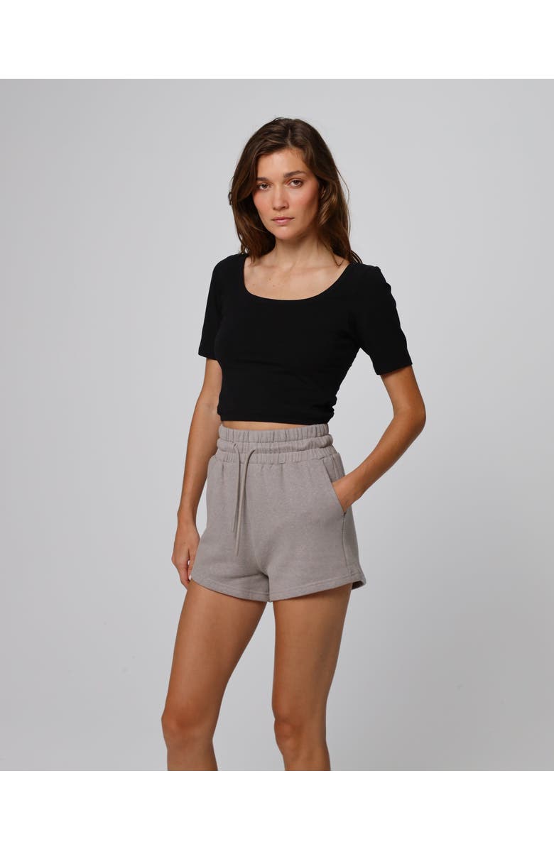JUANA Hemp Essentials Fleece Shorts, Main, color, Gray