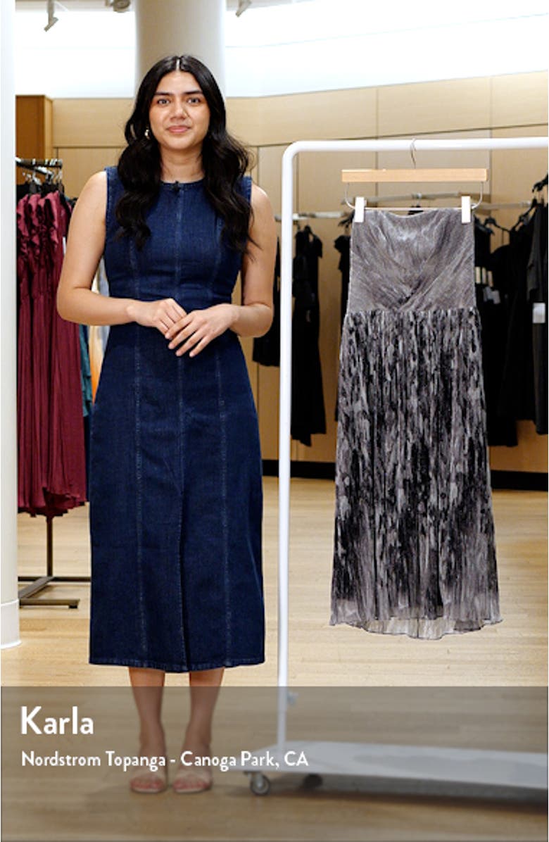 Nadine Metallic Strapless Fit & Flare Cocktail Dress, sales video thumbnail