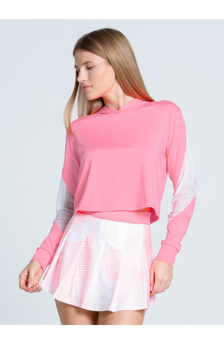 Lucky in Love Love Hoodie, Alternate, color, Flamingo