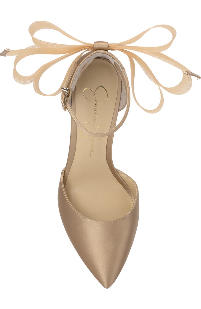 Jessica Simpson Phindies Ankle Strap Pointed Toe Pump, Alternate, color, Champagne