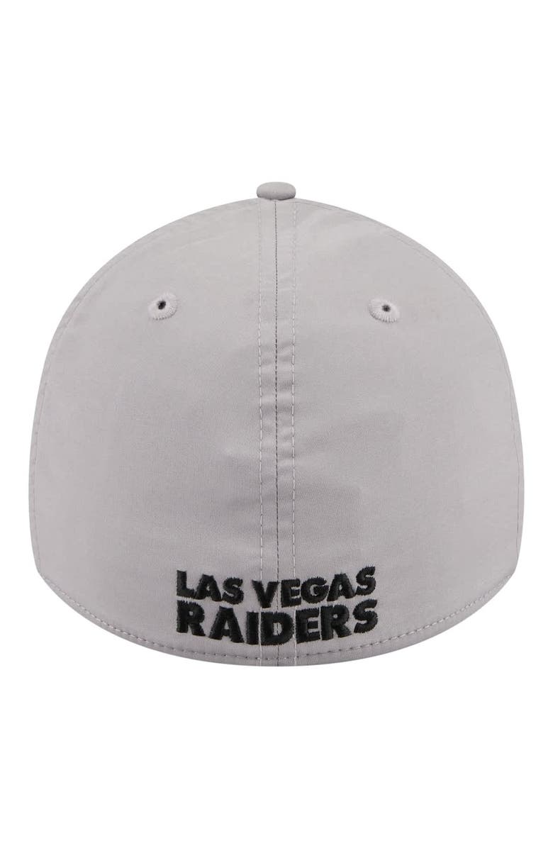 New Era Men's New Era  Gray Las Vegas Raiders Perforated 39THIRTY Flex Hat, Alternate, color, Gray