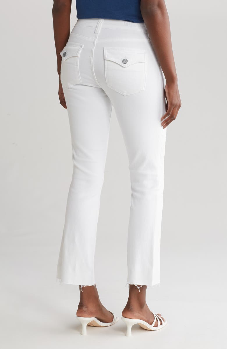 KUT from the Kloth Nikki Kick Flare Jeans, Alternate, color, Optic White