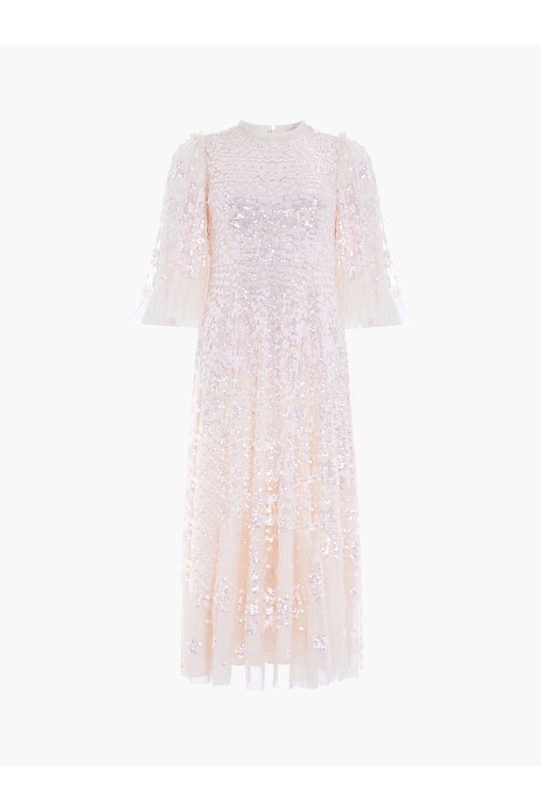 Anais Sequin Ballerina Dress, Alternate, color, Cream/Dusk Pink