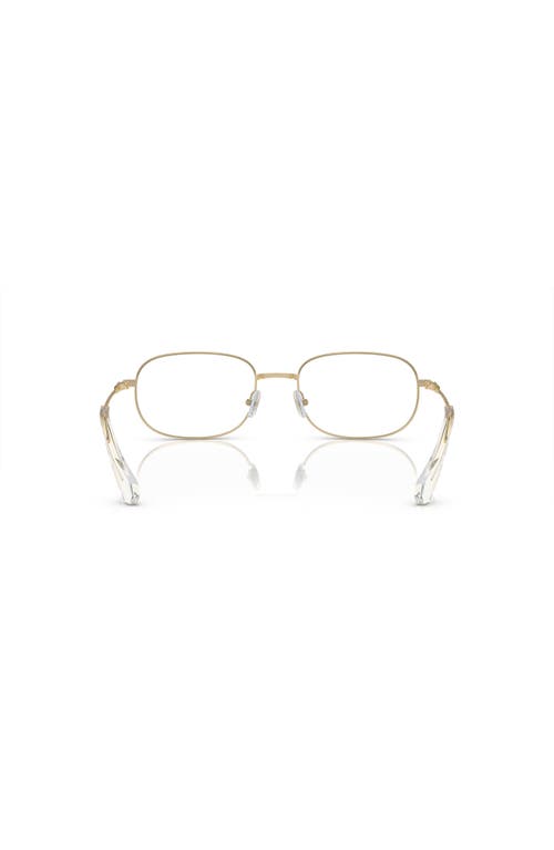 Swarovski 54mm Rectangle Optical Glasses In Gold