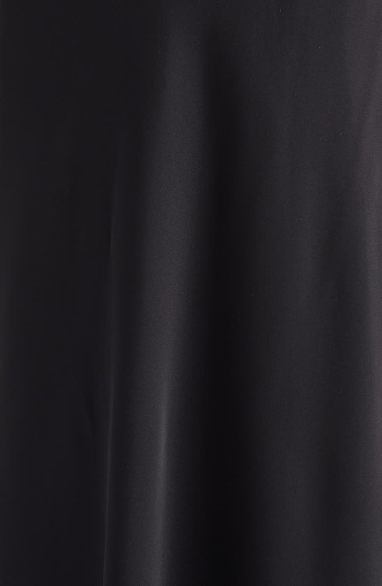 TOTEME Silk Satin Slipdress, Alternate, color, Black
