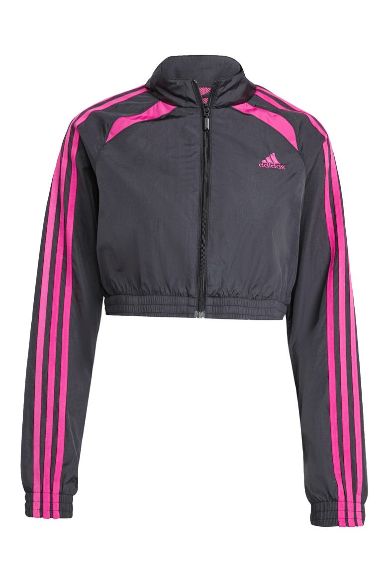 Team Geist Crop Jacket, Alternate, color, BLACK/ SEMI LUCID FUCHSIA