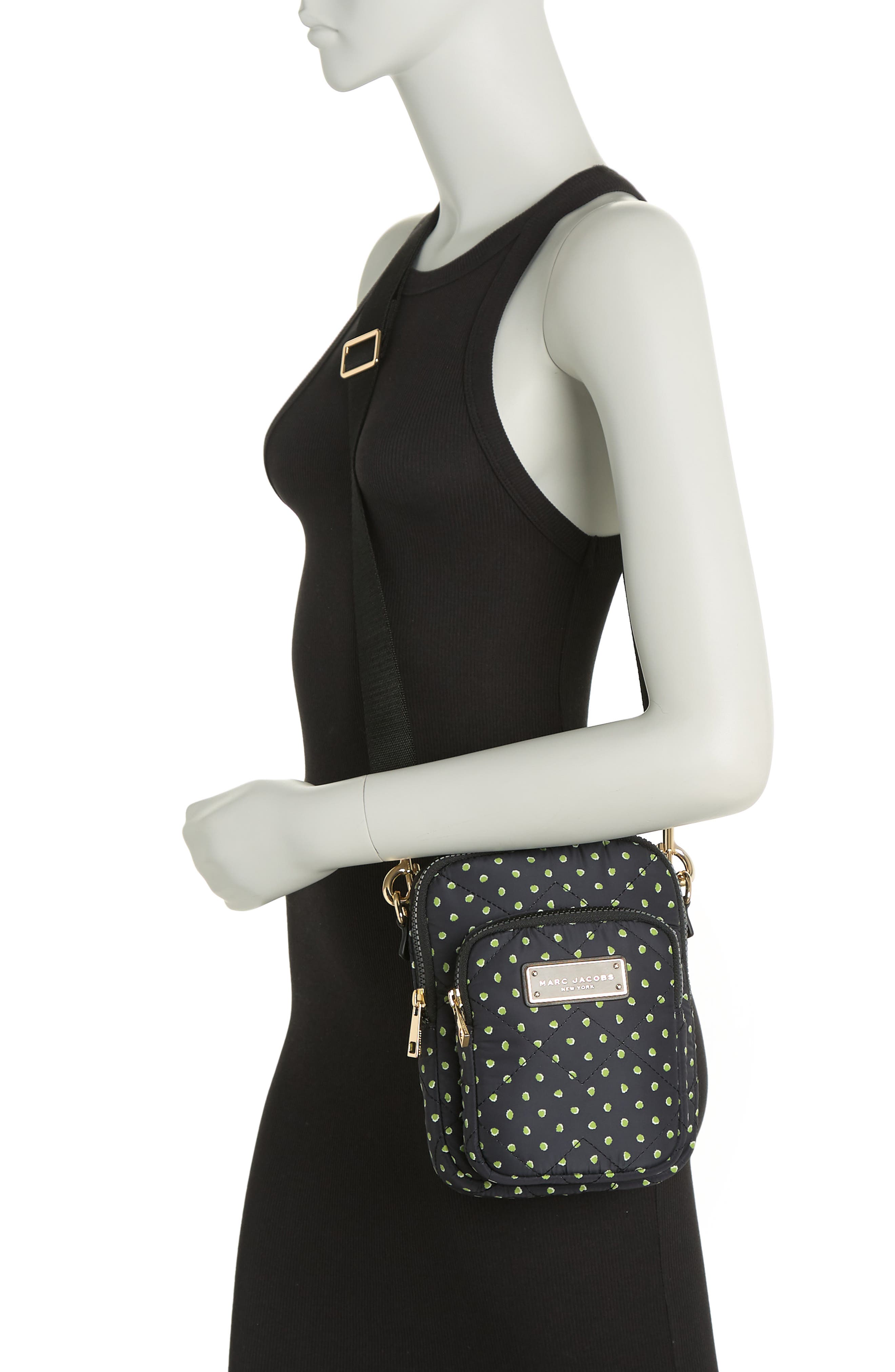 Marc Jacobs N/S Quilted Crossbody Bag, Alternate, color, 