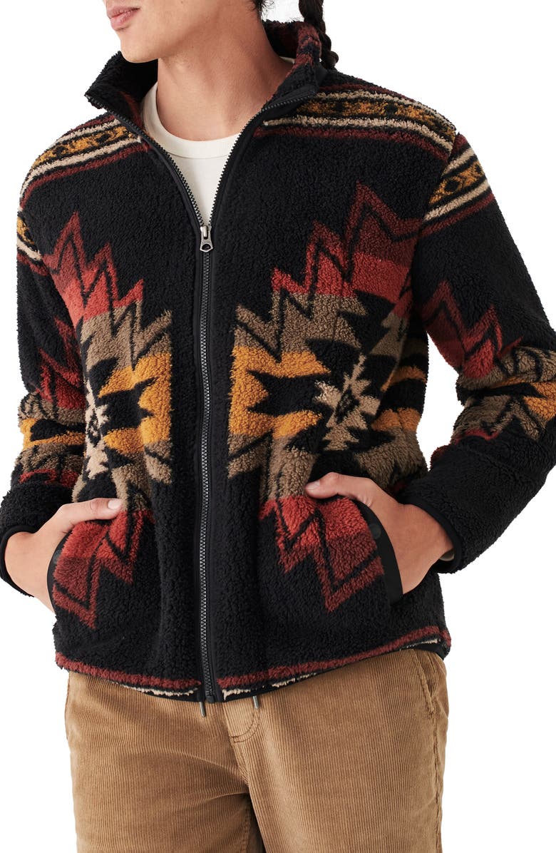 Faherty Doug Good Feather Fleece Zip Jacket, Main, color,