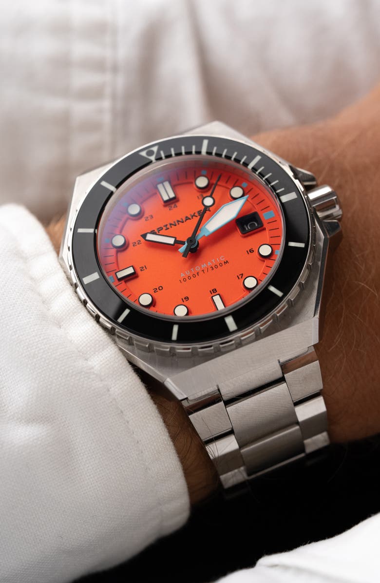 SPINNAKER Dumas Automatic Bracelet Watch, 44mm, Alternate, color, 