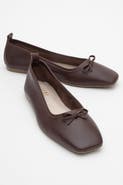 Forever & Always Shoes Sosa Leather Ballet Flat